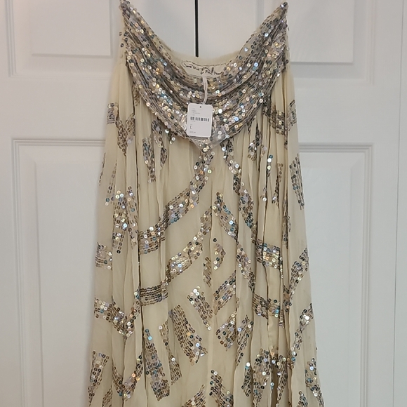 Jen's Pirate Booty Dresses & Skirts - NWT Jen's Pirate Booty for Free People Prophecy Lapis Sequin Maxi Skirt Size L